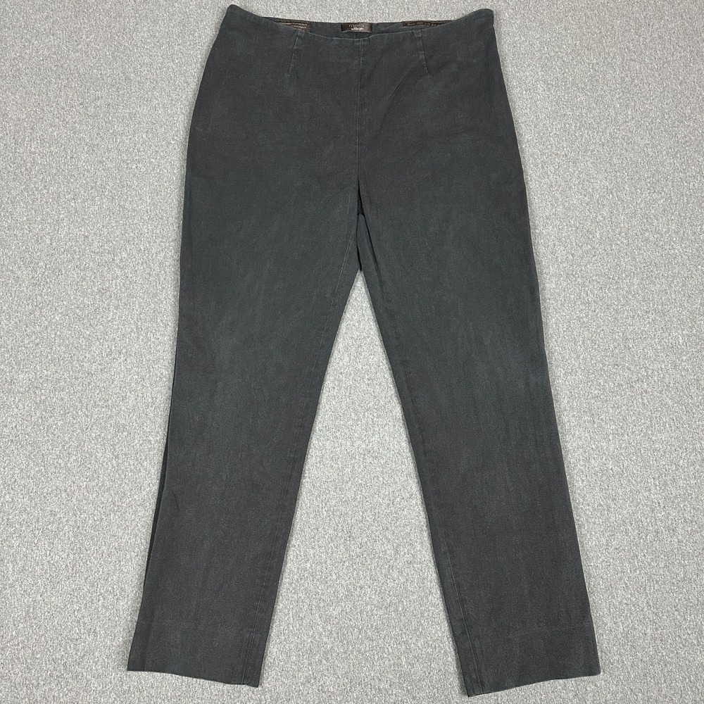 Peserico Sign Pants Womens 48 IT 32x26 Black Good Tailored Italy Slim PH4863J01